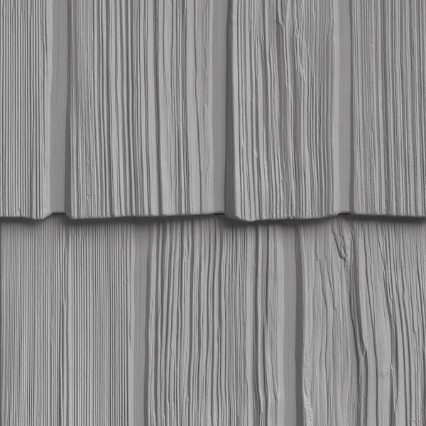 The Foundry 7in. W x 60 3/4in. L Exposure, Vinyl Staggered Shakes Total 100 Sq. Feet, 258 - Eastern Grey, 34PK 1301258 - main